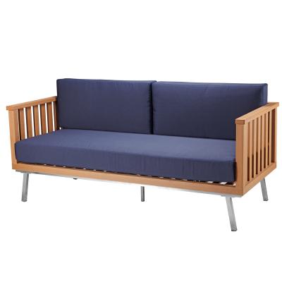 China Hot Sale Design Teak Wood Eco-friendly Outdoor Solid Synthetic Furniture Classic Contemporary Garden Sofa Set for sale