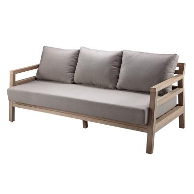 China Wholesale Custom Eco-Friendly Garden Outdoor Synthetic Teak Sofa Set Outdoor Wood Patio PS Garden Sectional Sofa for sale