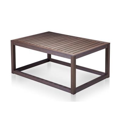 China Eco-friendly Living Coffee Table Tea Garden Table Manufacturers China Nordic Rectangle With Metal Frame Design for sale