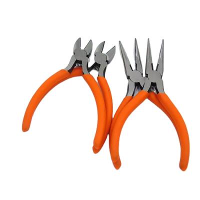 China Best Price Manual Functional Yellow Spot 5 Inch Mini Needle Nose Pliers for sale