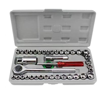 China Factory Direct Sales Durable Competitive Rrepair Auto Tool Combination 40 Piece Combination Socket Wrench for sale