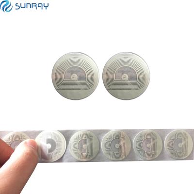 China High sensitivity transparent 30mm eas tag rf security sticker labels for sale