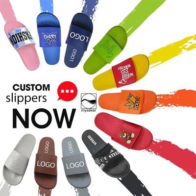 China New Design Durable Ladies Slippers Slides Hotel Flip Flops Logo Printed Slides Kids Platform Disposable Custom Sheet Transfer Designer for sale