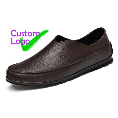 China Premium Yiwu Luxury Leather No-Work Flat Shoes Leather Shoe Varones Brazilian Fashionable Loafer Men Leather Shoes for sale