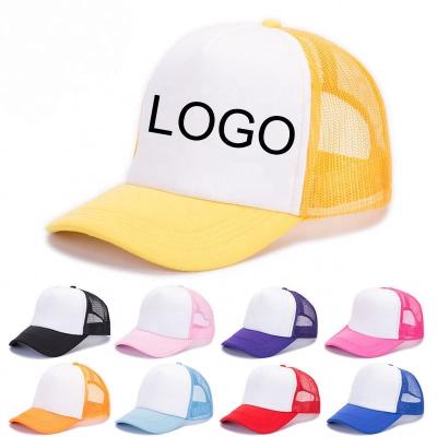 China Custom COMMON Trucker Hats and Caps with Sublimation Country Trucker Mesh Logo Hat for Men's High Profile Trucker Hat for sale