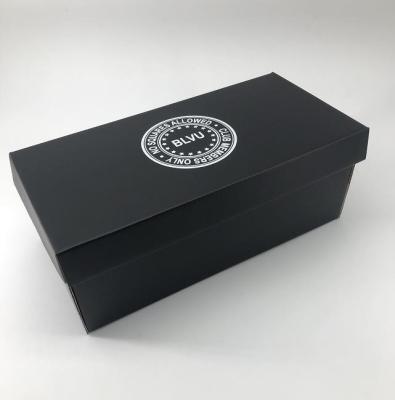 China Cardboard packaging shoes box custom use your LOGO and design could slipper and shoes or packing cloth for sale