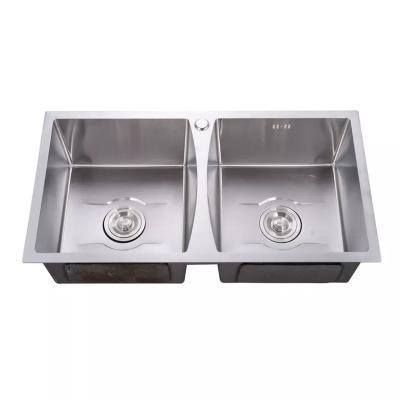 China Custom Home Nano Faucet 304 Stainless Steels Without Double Bowls Pull Down For Kitchen for sale