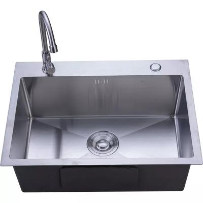 China Without Faucet Modern Home Use 2.5mm Undermount Silver Single Bowl Kitchen Sink for sale