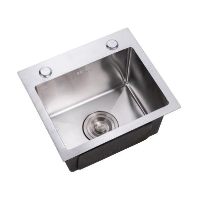 China Without Faucet Premium 201 304 Stainless Steel Handmade Single Bowl Kitchen Sink for sale