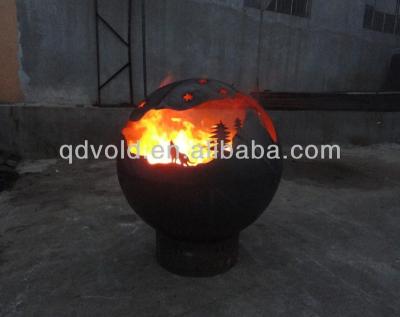 China Stored portable pottery fire pit for sale