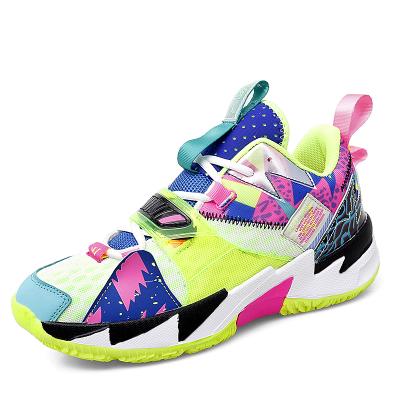 China CUSHIONING Custom Basketball Shoes Men Basketball Outdoor Sneakers Shockproof Anti-skid Sports Sneakers for sale