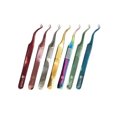 China Professional stainless steel OEM J150 private label laah tweezers eyelashes for sale