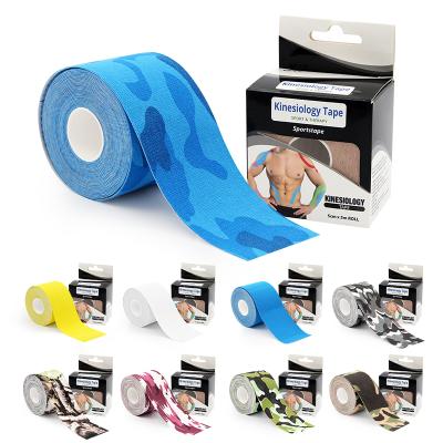 China Animals Sports Therapy Tape Cotton Sports Muscle Treatment Nylon Tape With Holes Punch Kinesiology Sports Tape for sale