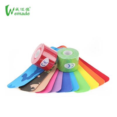 China Pre Cut Pre Cut 5cm 5m Sports Therapeutic Rolls OEM Pre Cut Me Y Shape Tapes Sports Tape Kinesiology Tape for sale