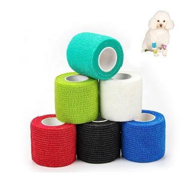 China High Elastic Horse Leg Bandage Nonwoven Medical Cohesive Pet Bandage for sale