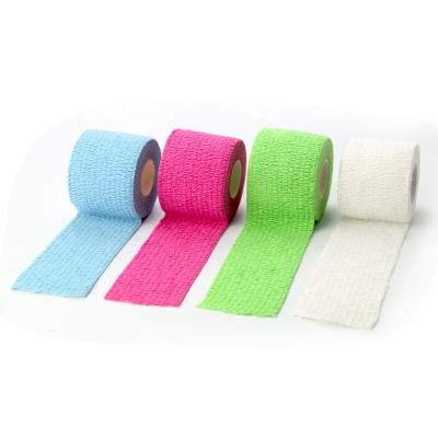 China Porous& breathable& High Quality Elastic Tearable Stretch Able Cotton Eab Sport Hand Eab Thumb Band White for sale