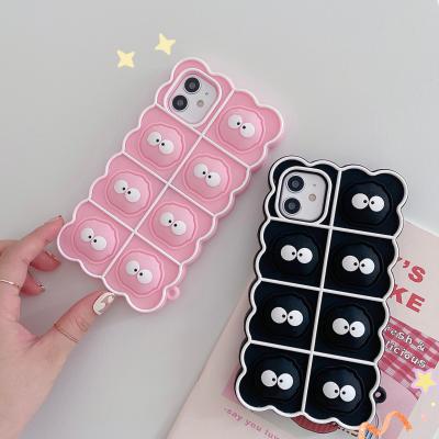 China Autumn Funny Cute Decompression Fashion Cover Shockproof Anti-shock Silicone Mobile Phone Case For iPhone 13 pro Max Mini for sale