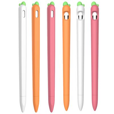 China 2021 Cute Soft Cartoon Carrot For Apple Pencil 1/2 Full Anti-scratch Protective Case for sale