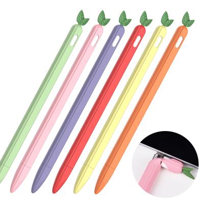 China 2021 Cartoon Fruit Scratch Resistant Simple Silicone Case For Apple Pencil 1/2 for sale