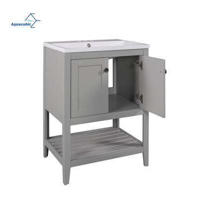 China Modern American Vanity Table Solid Wood Wholesale Counttop Bathroom Vanity Euro Style High End Makeup Vanity for sale