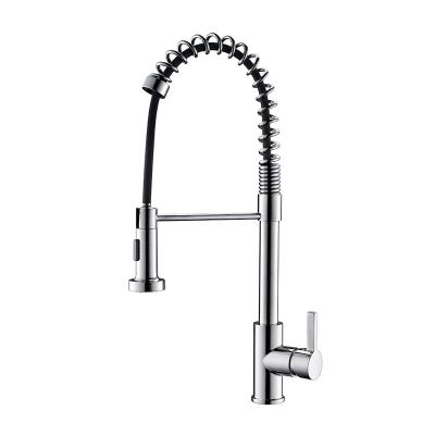 China Modern CUPC One Handle Pull Down Spray Head Kitchen Faucet Stainless Steel Kitchen Faucet for sale