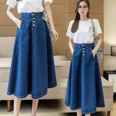 China 2023 new summer anti-static long skirts for women high waist ladies maxi skirt for sale