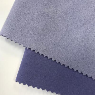 China Hot Sale Nantong Textile Factory Polyester Spandex Scuba Knitted Stretch Fabric For Wind Coat for sale