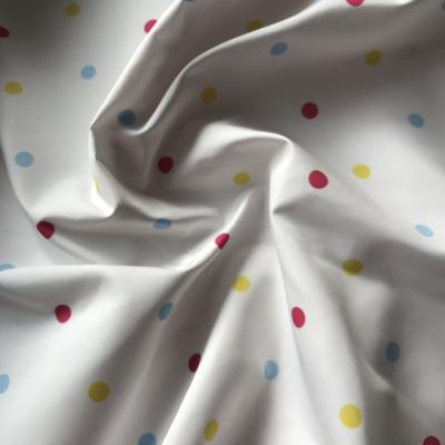 China Waterproof 100% Polyester High Density Dots Printed Fabric For Down Winter Jacket for sale