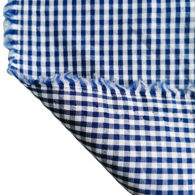 China Viable High Density 100% Cotton Plaid Stripes Loaf Dyed Fabric For Shirt Dress Face Mask for sale