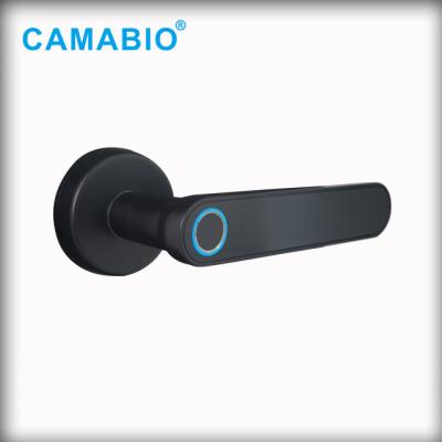 China CAMA-TL03 Fingerprint Sensor CAMA-TL03 Biometric Handle Zinc Alloy Smart Door Lock for sale