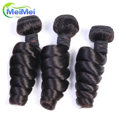 China Wholesale 100% Unprocessed Virgin Hair Bundles Cheap Loose Hair Ponytail Hair Extensions 8a Weave for sale