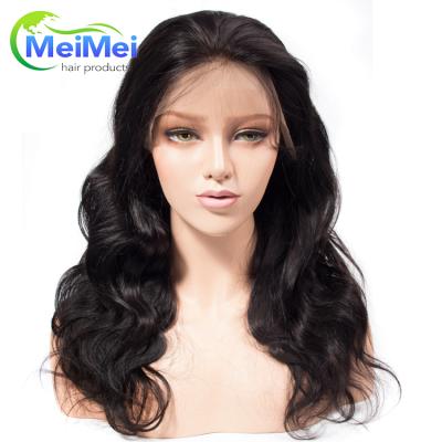 China Wholesale Brazilian Hair Wigs High Quality Body Wave Brazilian Hair Semi Lace Front Wig for sale