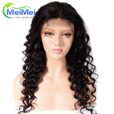 China Cheap Silky Straight Wave Human Hair Wigs For Black Women Virgin Brazilian Cuticle Aligned Hair 13x4 Lace Front Wig Loose Wave Hot Sale for sale