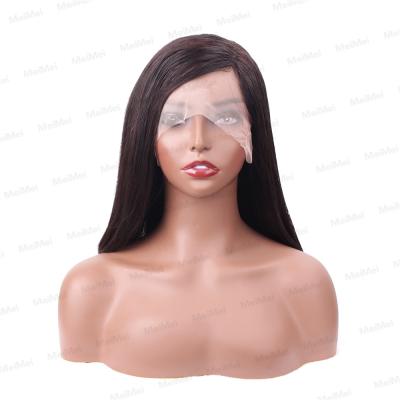 China Silky Straight Natural Black Brazilian Hair 4x4 Wave Closure Short Wig 8inch-14inch, Wholesale Price Short Bob Wigs For Black Women for sale