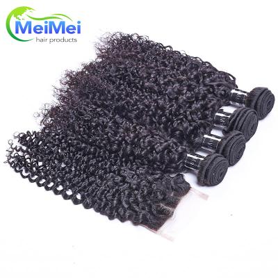 China Kinky Curly Loop Weave Full Cuticle Aligned Malaysian Hair Bundles For Africa Hair Extensions for sale