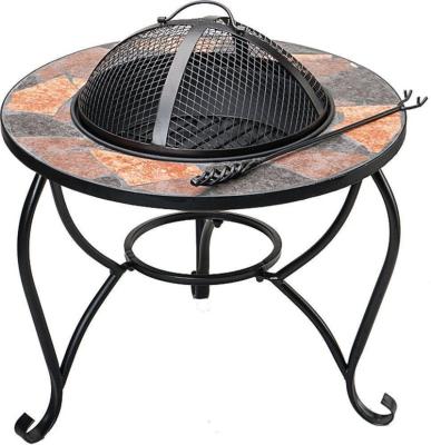 China Outdoor Heating GRILL Metal Body Mosaic Fire Pit Best Selling Black for sale