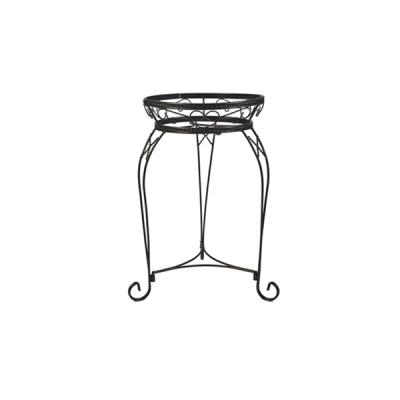 China Europe Outdoor Indoor Garden Metal Wire Flower Potted Plant Stand, Braided Roller Plant Stand for sale