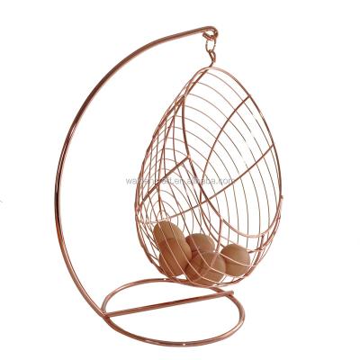 China Viable Hanging Copper Egg Basket for sale