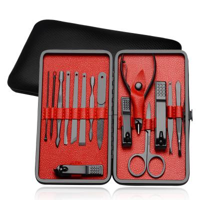 China Fashionalbe Wholesale Customized Manicure Set-15 IN 1 Set-Professional Stainless Steel Toenail Care Toenail Clipper Grooming Tool for sale