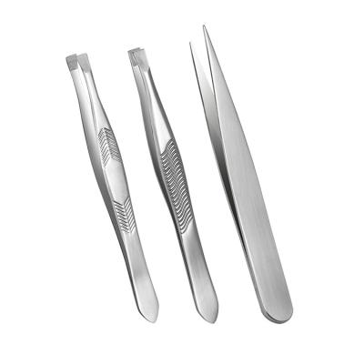 China Eyebrow making laah Russian volume twizers eyelash extension tweezers stainless steel for sale