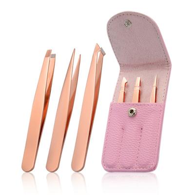 China Eyebrow clip private label laah eyelash twizers volume eye wick fitted gold eyelash extension tweezers for sale