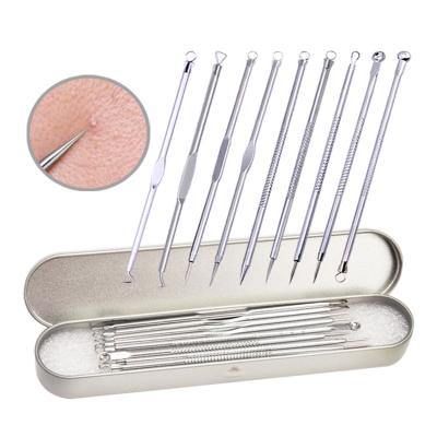 China Blackhead Acne Needle Metal Pore Pimple Extractor Acne Blackhead Remover Facial Tool Kit SY-5002 for sale