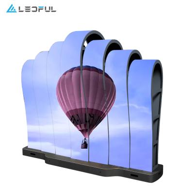 China P3 P4 Outdoor INDOOR Flexible LED Video Wall Screen Panels Full Color 4K HD Flex LED Display for sale