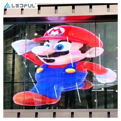 China New Technology P3.9 P7.8 1920HZ P10Full Indoor Video LED Screen Indoor HD Color Advertising Display Customized Transparent Glass for sale