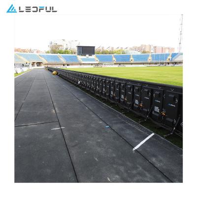 China Football Soccer Basketball Stadium Ground Support Advertising Banner Perimeter P10 INDOOR AND OUTDOOR LED Display for sale