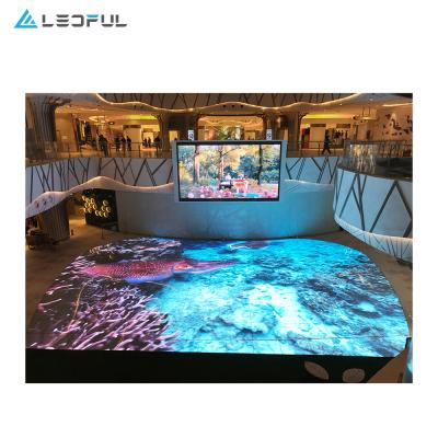 China INDOOR AND OUTDOOR High Brightness RGB HD LED Screen Ground Floor LED Display for sale