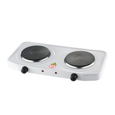 China Household 2000 Watt Portable OEM Cheap Double Electric Solid Cooking Hot Plates For Cooker Hot Plate Stove for sale