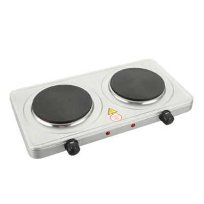 China 220-240V Electric Double Iron Plate Household Appliances Double Burner 2000w Coffee Cup Hot Plate YQ-200B-1 for sale