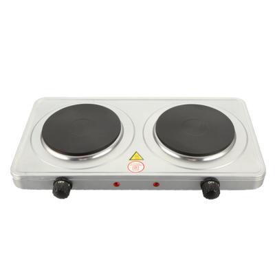 China 2000 Cast Iron Cast Iron Hot Plates W AC Hot Dish Cooker Outdoor Solid Cast Iron Double Stove for sale