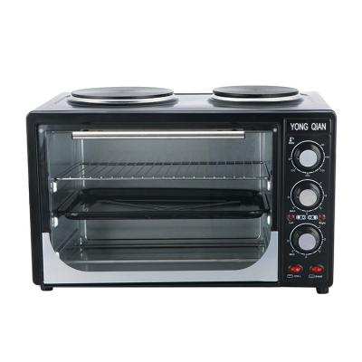 China 30L Metal Electric Oven With Solid Hot Dish Toaster Electric Oven With CB Certificate Table Oven With Two Disc for sale